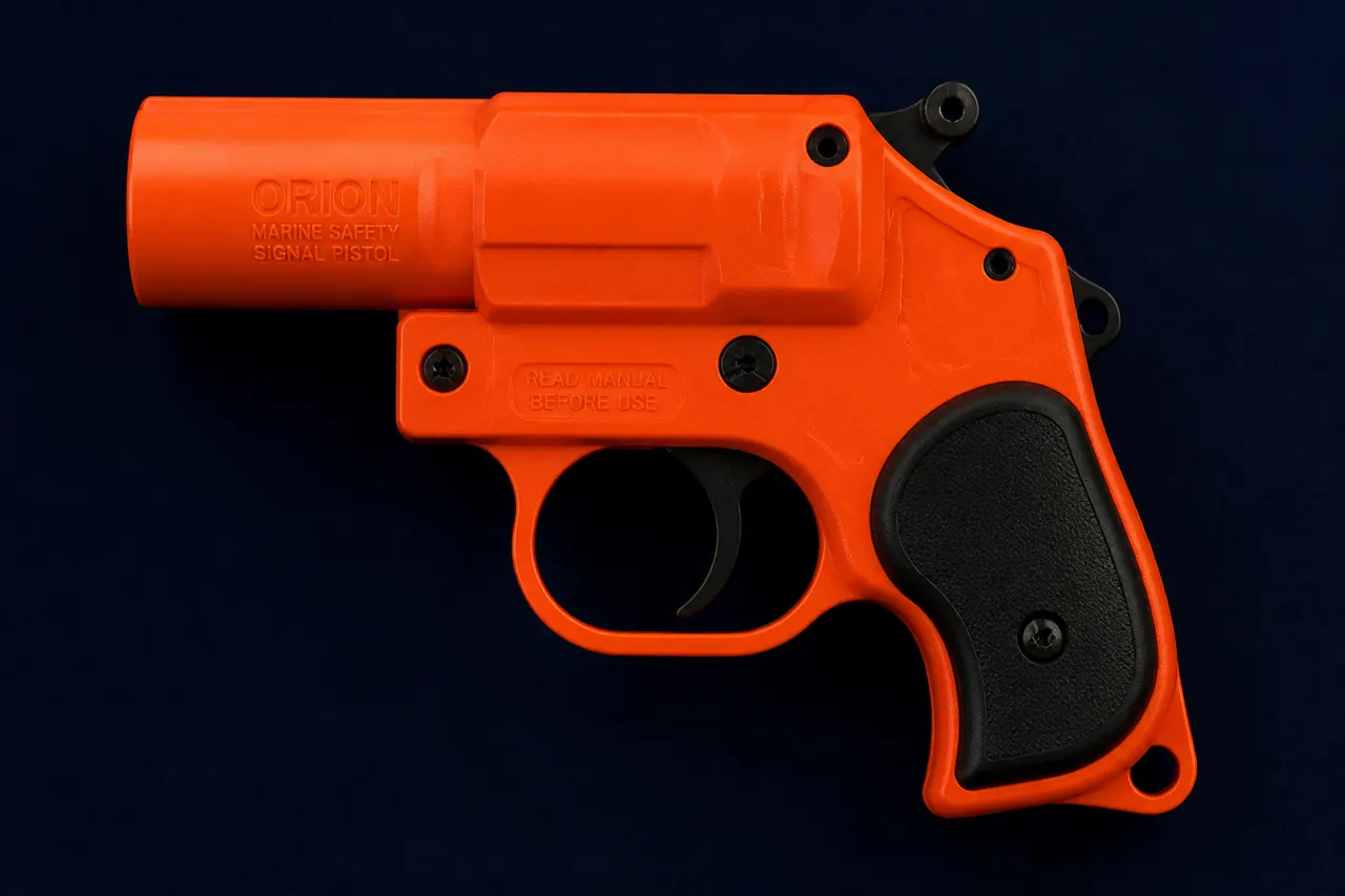 Pistola de bengalas marítimas